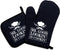 Mr. Good Looking is Cooking: Funny Oven Mitts and Pot Holders Set of 2, Silicone Non-Slip Kitchen Gift