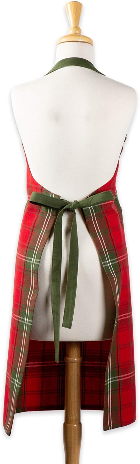 DII Unisex Kitchen Christmas Apron for Women & Men, Adjustable Ties and Large Front Pockets for Cooking