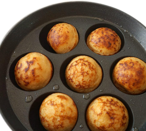 SHRIYA Appam Patra Non-Stick Pan, 7 Cavities, Paniyaram Pan with Stainless Steel Lid