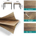 Set 2, Smuxee Nesting Coffee Table of Square Modern Stacking Table with Wood Finish, Industrial End Table Side Tables