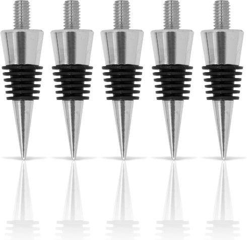 Classic Chrome Style Bottle Stopper, 3/8" x 16 tpi Threaded Post for Attaching Hand Made or Lathe Turned Handles, 5