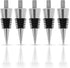 Classic Chrome Style Bottle Stopper, 3/8" x 16 tpi Threaded Post for Attaching Hand Made or Lathe Turned Handles, 5