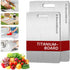 FODDOM Titanium Cutting Boards for Kitchen, 100% Pure Titanium Cutting Board, Stainless Double