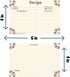 Recipe Cards 4x6 Double Sided, 40 Count Blank Recipe Cards with Gift Pen
