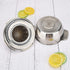 Wingwa Stainless Steel Lemon Squeezer Citrus Juicer Handheld Press Orange Juice Squeezing Tool with Bowl Storage