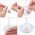 Hicarer 31 Pieces Wine Glass Charms Set Including 31 Mixed Enamel Champagne Stem Glass Charms and 31 Golden Rings for