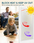 Frosted Glass Window Film, Decorative Bathroom Privacy Film for Glass Windows Cover, Static Cling, Removable, Anti-UV