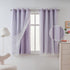 63 inch Grommet 52" 2 MYSKY HOME Lilac Blackout Short Curtains Long for Bedroom Girls & Nursery Kids Purple Lavender