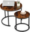 SUPER DEAL Small Round Coffee Tables for Living Room Apartment, Set of