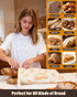 2 Pack 17x13 Inch Reusable Bread Bags for Sourdough - Beeswax Cotton Bread Bags for Homemade Bread, Thicker Cloth