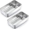 TeamFar Loaf Pans for Baking Bread - 9 × 5 Inch Stainless Steel Pans for Homemade Brownies, Set of 2, Healthy & Sturdy,