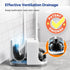 HAMITOR Toilet Plunger Bowl Brush ComboHeavy Duty Rubber for Drain Clog Remover - Curved Design Bristles for Deep
