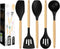 Kitchen Utensils Set, 5 Pcs Non-Stick Silicone Cooking Utensils with Wooden Handle, Heat Resistant Gadgets