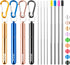 Cruise Ship Essentials - 4-Pack Reusable Collapsible Stainless Steel Drinking Straws with Case