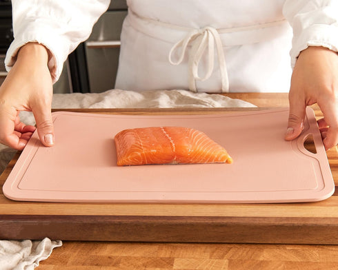 TPU Scratch-Resistant Cutting Board Mat - 14.5" x 9", More Durable Than Silicone, Flexible, Dishwasher Safe