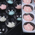 2 Pcs Set 15 Cavity Sugar Flower Fondant Shaping Plate, Plastic Mold