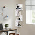 5 7.87 7.87 33.46 INCHES ShellKingdom Corner Shelf Wall Mount, Tier Corner Bookshelf, Floating Display Shelves