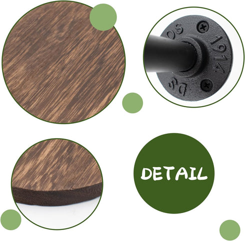 JINGHANGER 2 Pack 5.9 inches Round Floating Wood Corner Shelves, Wall Mounted Display Rack Diameter Indoor Circle Wall