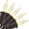 YULETIME Warm White LED Christmas Lights with Brown Wire, 33 ft 100