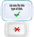 Replacement Lid Cover for Pyrex 3 QT Glass Baking Dish, Casserole Container 233-PC (Blue)