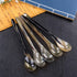 YARNOW 4pcs Small Spoons Ox Horn Caviar Spoons Mother of Pearl Spoon Soup Spoons Cocktail Stirring Spoons Tableware for Dessert Tea Coffee Ice Cream Holiday Party Supplies