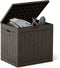 DUMOS 31 Gallon Deck Box, Lockable Outside Storage Box for Outdoor Use,