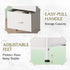 3 Closets, WLIVE Nightstand with Drawers, Fabric Dresser, Organizer Unit, Storage Dresser for Bedroom, Hallway