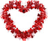 LOMIMOS 32.8 Ft Valentine's Day Tinsel Garland, Shiny Hanging Decor for Wedding Engagement Anniversary Party