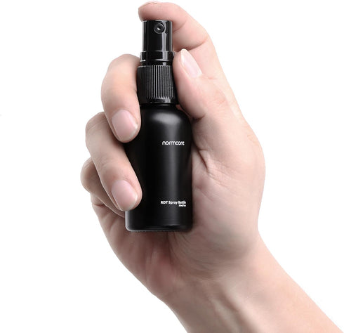 Normcore RDT Spray Bottle for Reducing Coffee Power Static, Black Glass for Espresso, Coffee Bar Accessories, 30ml