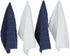 DII Basic Chef Collection, Assorted Terry Kitchen Towel Set, French Blue, 4 Piece