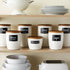 Talented Kitchen 128-Piece Chalkboard Pantry Labels for Containers - 2 x 3 in Black, Water-Resistant Preprinted White