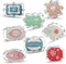 Fancy Plaque Cookie Cutters Set of 8 pcs, Stainless Steel Wedding Frames Shaped Fondant Cutter Molds for Baking