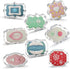 Fancy Plaque Cookie Cutters Set of 8 pcs, Stainless Steel Wedding Frames Shaped Fondant Cutter Molds for Baking