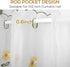 ZHH Sheer Embroidery Valance for Window with Daisy - Short White Kitchen Curtain, 1 Panel, 17x70inch