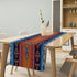 DDCBNS 13 70 Inch Aztec Table Runner,Ethnic Tribal Geometry Pattern Rustic Style Table Runner for Coffee Table Dining