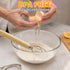 ALLTOP Danish Dough Whisk, Ultimate Dutch Mixer Hand Utensil with Stainless Steel Dough Hook for Bread