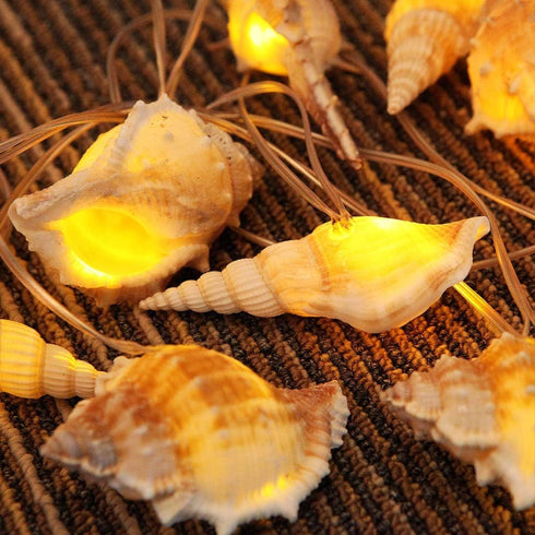 9.18 10 WSgift LED String Lights, Ocean Conch Beach Themed Battery Powered ft LEDs Lights for Indoor, Outdoor