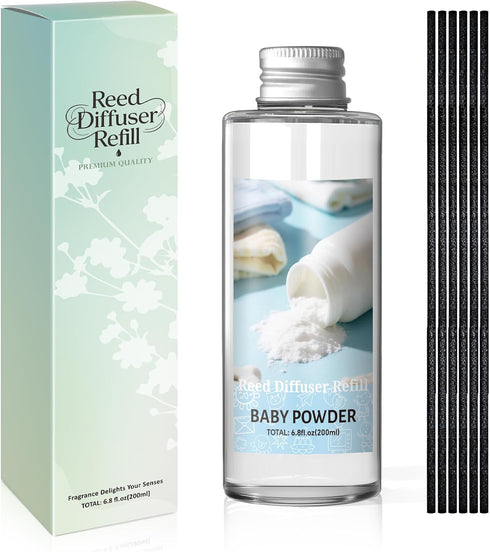 SCENTORINI Reed Diffuser Oil Refill, Baby Powder Diffuser Oil 6.76 Fl Oz,