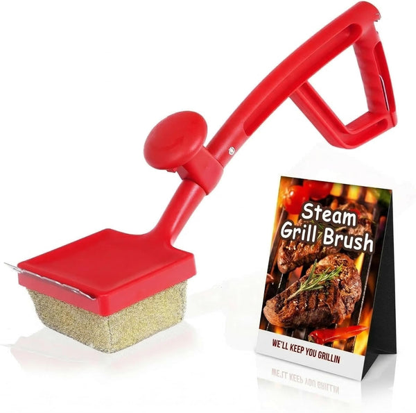 SHINESTAR Grill Brush for Outdoor Grill with Aramid Fiber - Steam Cleaning