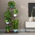 4 5 (4 5 LINZINAR Plant Stand Metal Tier Potted Multiple Flower Pot Holder Shelf Indoor Outdoor Planter Display