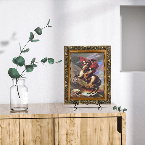 12 Inch Plate Stands for Display, 2 Pack Black Iron Adjustable Easel Stand for Photo Frame, Plate, Home Decoration
