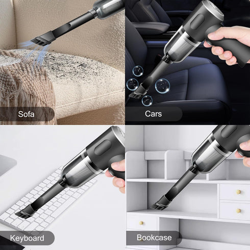 Wireless Handheld Car Vacuum Cleaner, High Power Rechargeable Mini Vacuum for Home and Office Dust