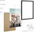 24x30 1 Pack Picrit Picture Frame, Black Engineered Wood Posters Frame for Horizontal or Vertical Wall Mounting