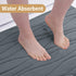 Buganda U-Shaped Toilet Rugs 24x20, Dark Grey, Ultra Soft & Absorbent Non-Slip Bath Mat, Machine Wash Dry