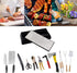 YCAMMIN Double-sided Diamond Sharpening Stone, Knife Sharpener with Honeycomb Surface Plate, Non-slip Base (600/1200