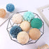 9pcs 3.5 Inch Fall Decorative Ball Orb Rattan Woven Orbs for Home Party Wedding Display Decor Props