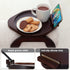 360 Couch Arm Tray Table,Bamboo Sofa Side Tables Clip-on Couch with Phone Holder,Foldable Sofa Armrest Tray