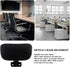 Black Mesh Office Chair Headrest Attachment, Adjustable Height Angle Head Support Cushion for Ergonomic Office Chair