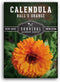 Balls Orange Calendula Seeds for Planting Medicinal Herb & Edible Flower with
