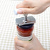 Kichwit Jar Opener for Arthritis - Stainless Steel Lid Opener for Small and Medium Jars, Keychain Included